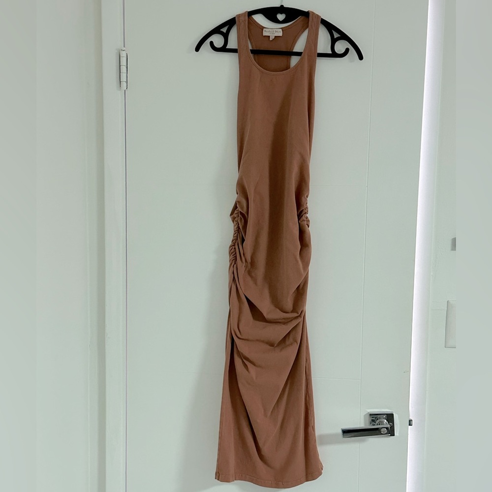 Michael Stars Ruched Midi Dress